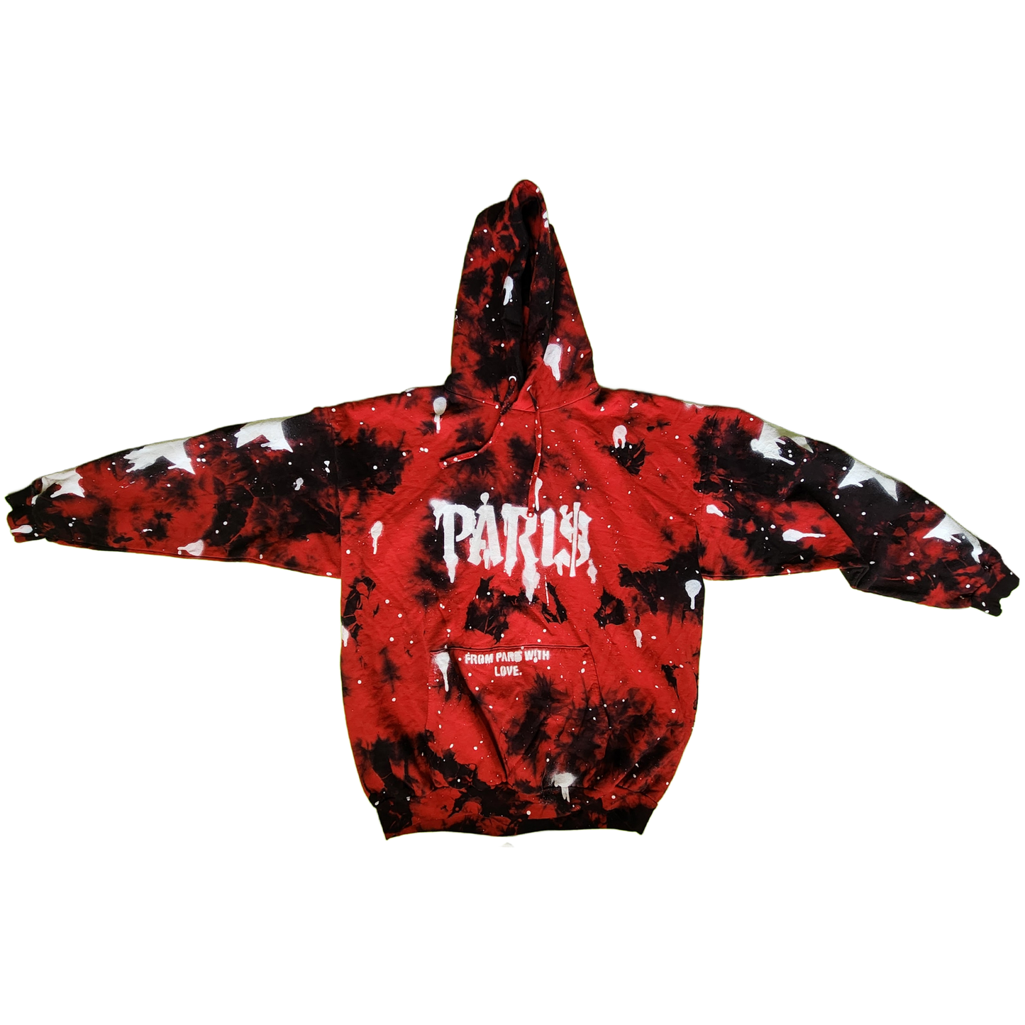 Graffiti Splat Tie Dye Hoodie