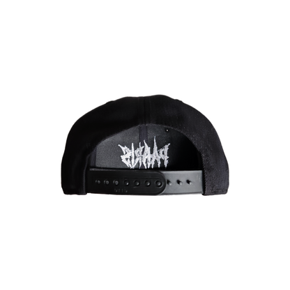 PARI$ CLOTHING Snapback Hat Flex-Brim – Black premium streetwear snap back cap back view