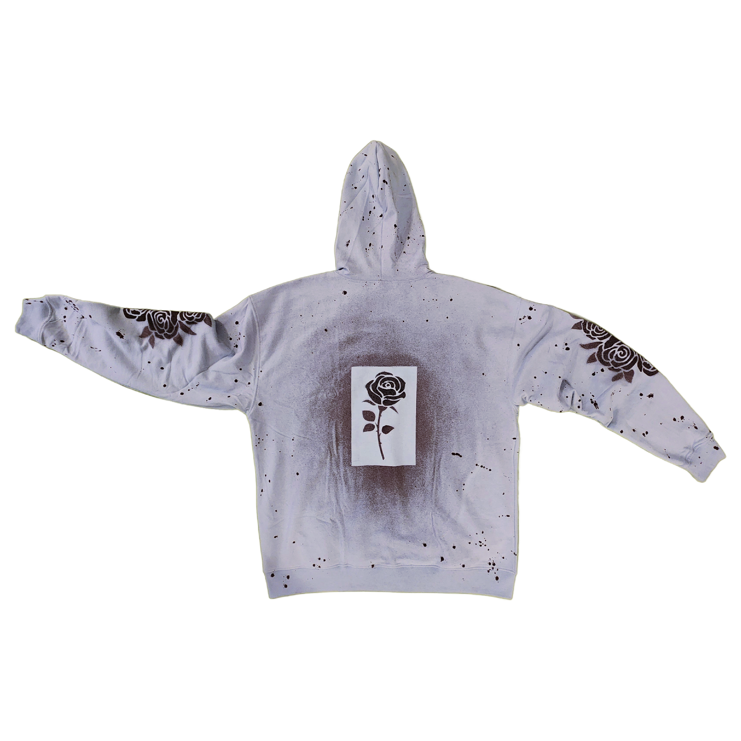 Sky Blue & Plum Zip-Up Hoodie