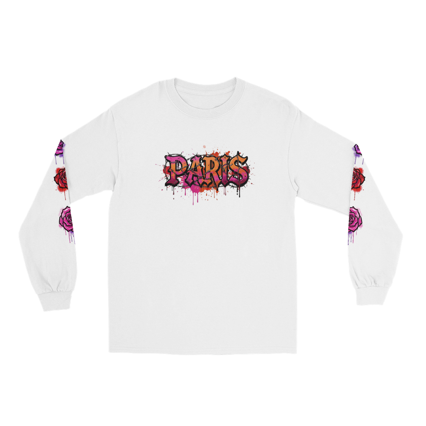 P Rose Graffiti Long Sleeve